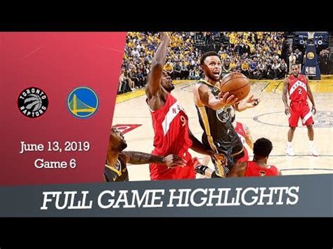 nba finals game 6 score|2019 NBA Finals Game 6: Raptors vs Warriors, June 13, 2019.